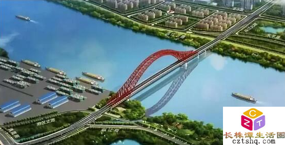 株洲市清水塘大桥年底动工修建，一睹大桥效果图风采